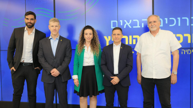 השקת המתקן שיהפוך אשפה לאנרגיה בנגב, השרה עידית סילמן וראש עיריית באר שבע רוביק דנילוביץ' (צילום: רונן חורש, לע"מ)