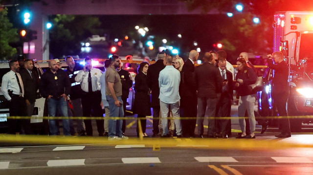 פיגוע ירי בשגרירות ישראל בוושיגנטון (צילום: רויטרס)