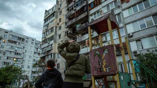 תקיפת כטב"מים על קייב, 23.5.25 (צילום: רויטרס)