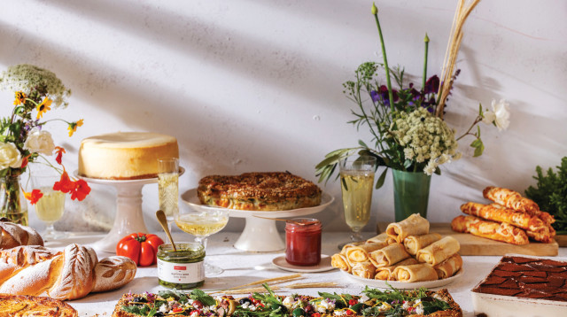 מוצרי מאפיית לחמים לקראת שבועות (צילום: דניאל לילה)