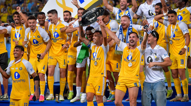 מכבי תל אביב אלופה (צילום: אריאל שלום)