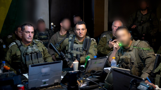 הרמטכ"ל אייל זמיר ברצועת עזה (צילום: דובר צה"ל)