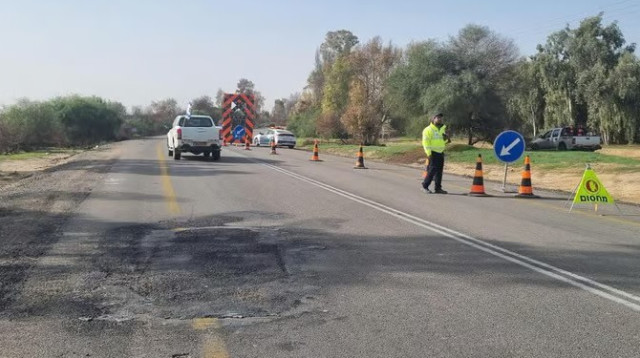 שיקום הכבישים בעוטף עזה (צילום: נתיבי ישראל)