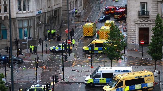 אירוע הדריסה בליברפול (צילום: רויטרס)