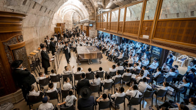 הטקס בכותל (צילום: אלי איטקין)