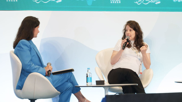 שני בלוך בכנס הרפואה (צילום: HKTDC)