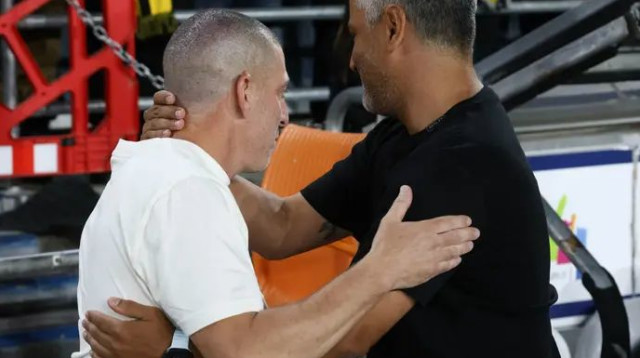 לא התחשבו במאבק האליפות. יצחקי וקוז'וך (צילום: דני מרון)