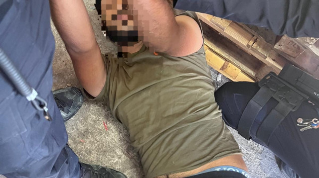 החשוד באירוע (צילום: דוברות המשטרה)