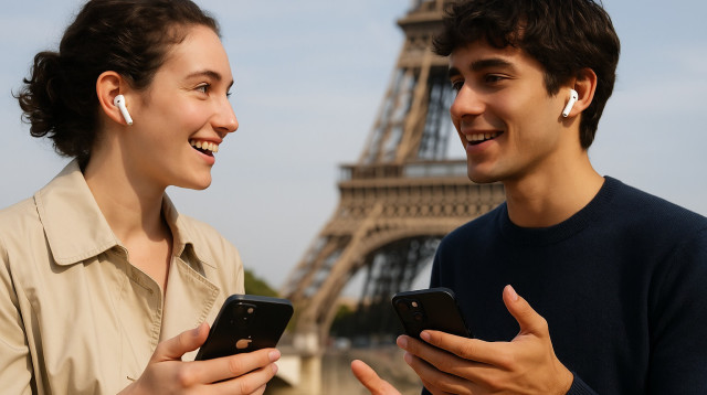 IOS26. תרגום בלייב משפה לשפה (צילום: מעריב אונליין)