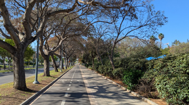 מסלול רכיבה של 14 ק"מ על "שביל החוף"  (צילום: באדיבות נתיבי איילון)