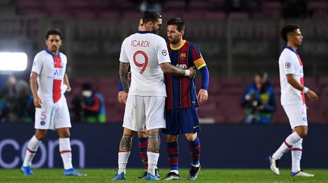 איקרדי ומסי (צילום: David Ramos)