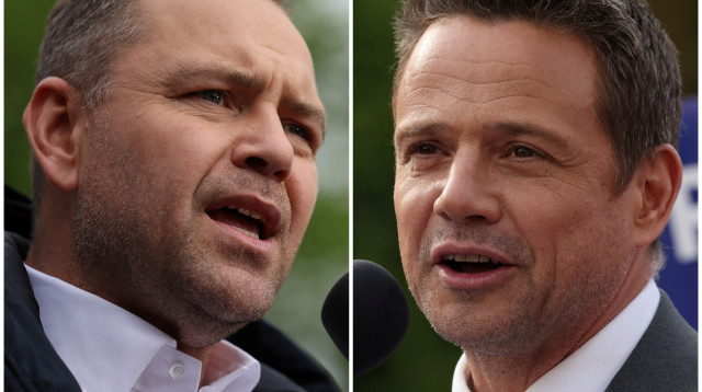 קרול נברוצקי, רפאל טז'סקובסקי (צילום: REUTERS/Kacper Pempel)