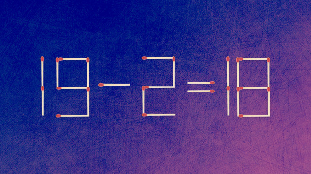 האם תצליחו לפתור את המשוואה באמצעות הזזת גפרור אחד בלבד? (צילום: מערכת מעריב)