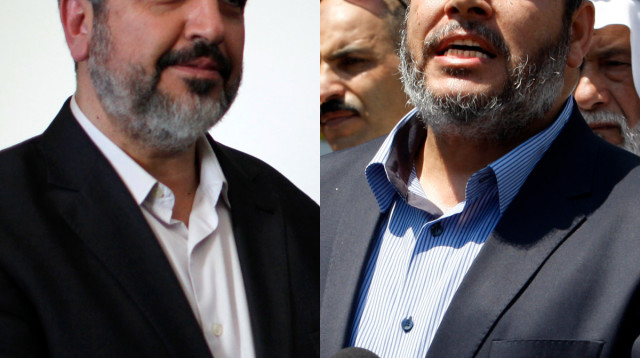 חליל אל חיה, חאלד משעל (צילום: רויטרס,עבד רחים כתיב, פלאש 90)