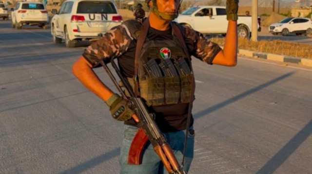 חמולות חמושות בעזה  (צילום: רשתות ערביות)