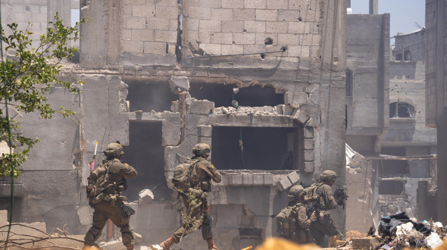 חאן יונס - הלחימה ברצועת עזה (צילום: דובר צה"ל)