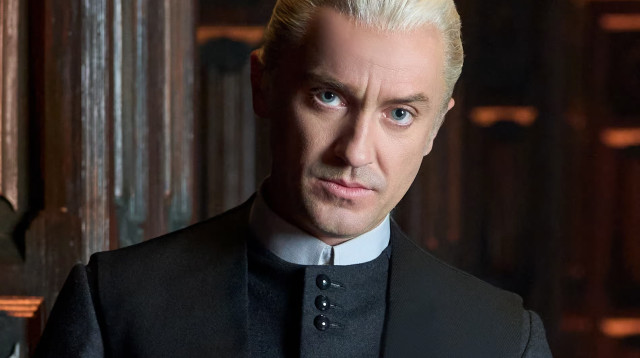 טום פלטון בתפקיד דראקו מאלפוי בהפקה החדשה בברודוויי (צילום: יח"צ)