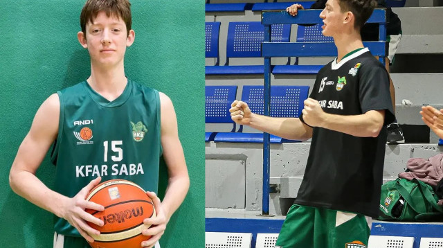 יואב רוור ז"ל, שנפל בקרב ברצועת עזה, במדי קבוצת הנוער של הפועל כפר סבא בכדורסל (צילום: אתר רשמי, הפועל כפר סבא בכדורסל)