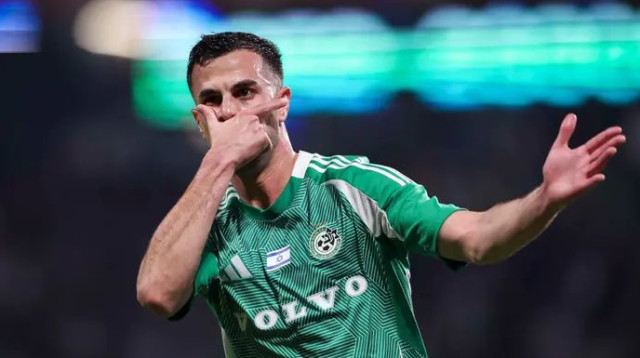 מכבי חיפה מחכה לבשורות. דין דוד (צילום: מאור אלקסלסי)