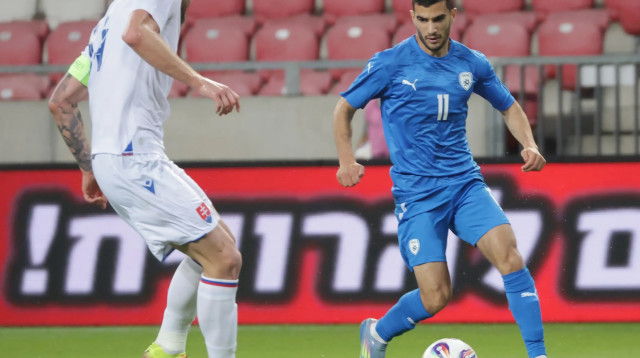 ליאל עבדה שחקן נבחרת ישראל (צילום: אודי ציטיאט)