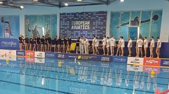 נתראה בבלגרד. נבחרת ישראל מול גאורגיה (צילום: אתר רשמי, איגוד הכדורמים)