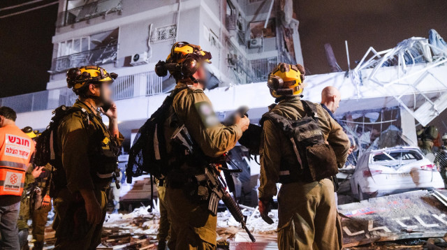 פיקוד העורף לאחר התקיפה האיראנית (צילום: דובר צה"ל)