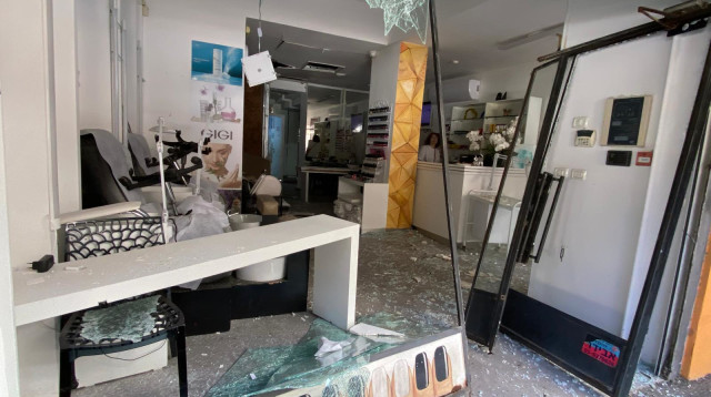 הרס נרחב בחנויות בתל אביב (צילום: אבשלום ששוני)