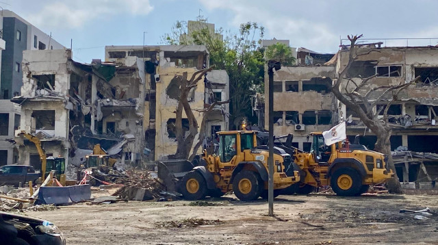 ההרס בת"א מפגיעת טיל איראני (צילום: אבשלום ששוני)