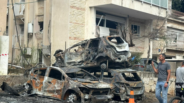 ההרס בחיפה לאחר פגיעת התקיפה האיראנית (צילום: בתיה גלעדי)