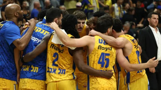 יש מקום להשתפר, אבל 40 דקות מאליפות. מכבי תל אביב (צילום: דני מרון)