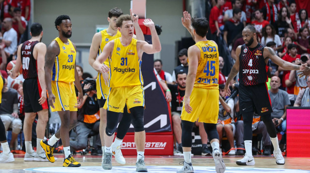 רוקאס יוקובאיטיס, מכבי תל אביב (צילום: לירון מולדובן)