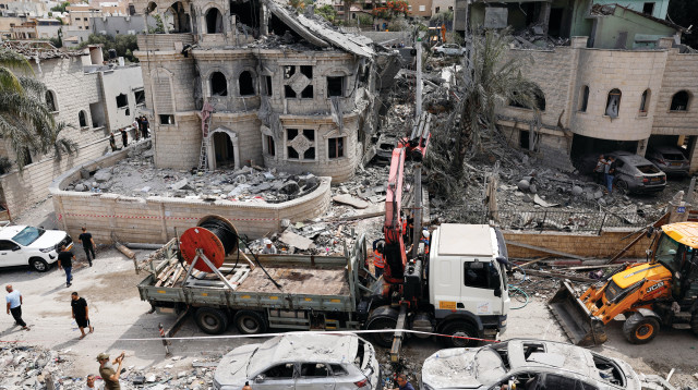 פגיעה ישירה בטמרה (צילום: רויטרס)