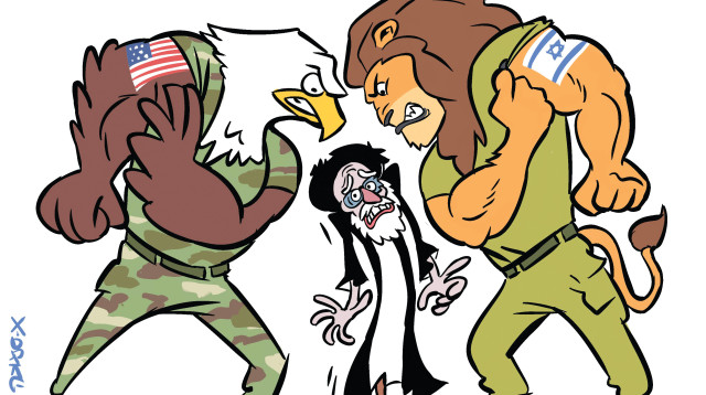 מבצע "עם כלביא" (צילום: איור: איציק סמוכה)