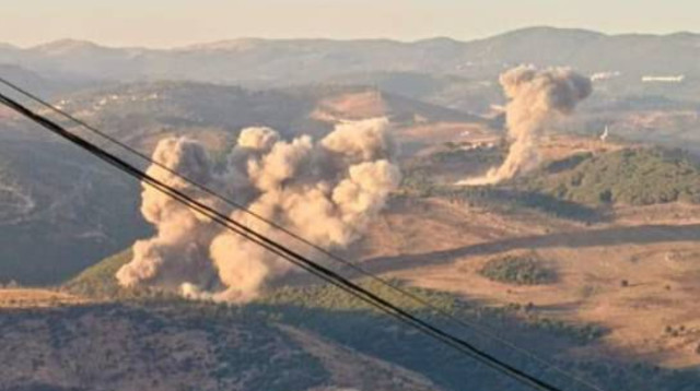 תקיפה בלבנון (צילום: רשתות ערביות)