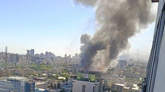 תקיפה באיראן  (צילום: רשתות ערביות)