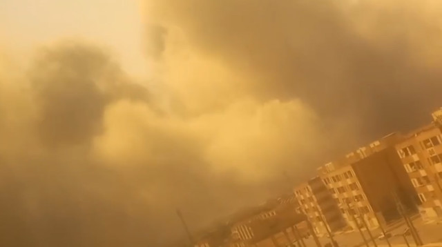 תקיפות באהוואז, איראן (צילום: רשתות חברתיות באיראן)