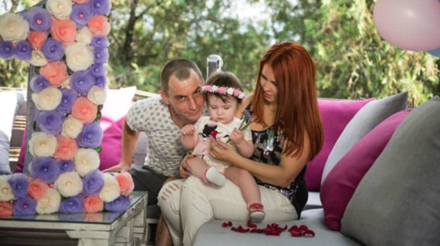 ארטם בוריק, נסטיה בוריק  ז"ל ומריה (מאשה) פשקורובה ז"ל (צילום: אלבום משפחתי)