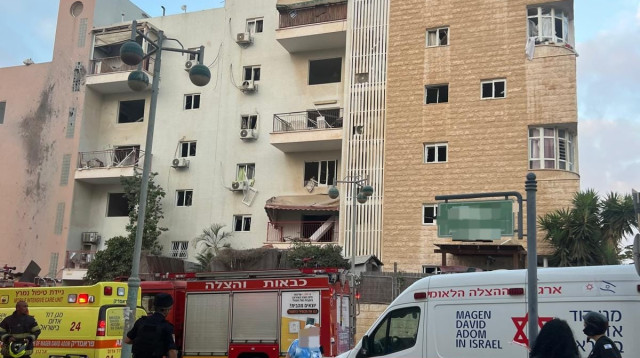 פגיעה ישירה בבאר שבע (צילום: מד"א)