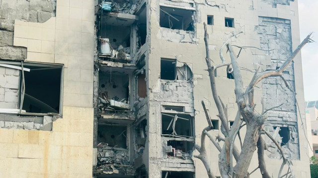 פגיעה ישירה בבאר שבע (צילום: כב"ה)