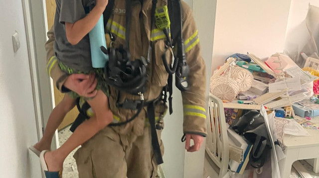 פגיעה ישירה בבאר שבע (צילום: מד"א)