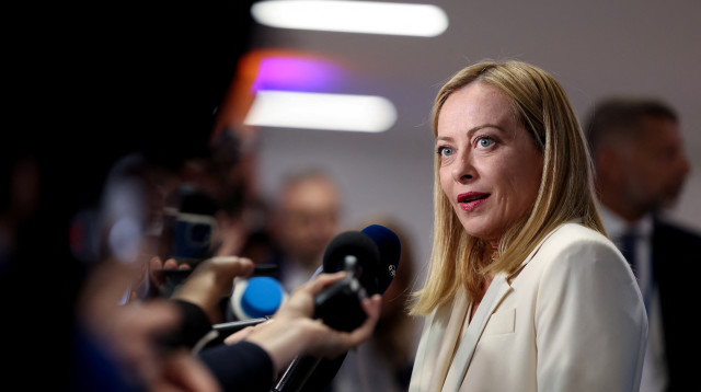 ראש ממשלת איטליה ג'ורג'ה מלוני (צילום: רויטרס)