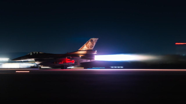 חיל האוויר במהלך מבצע "עם כלביא", לפני התקיפות באיראן (צילום: דובר צה"ל)