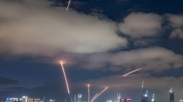 יירוטים בשמי תל אביב ב-15 ביוני 2025 (צילום: מתניה טאוסיג פלאש 90)