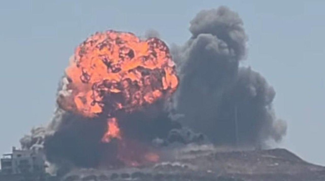 תקיפת צה"ל בלבנון (צילום: רשתות ערביות)