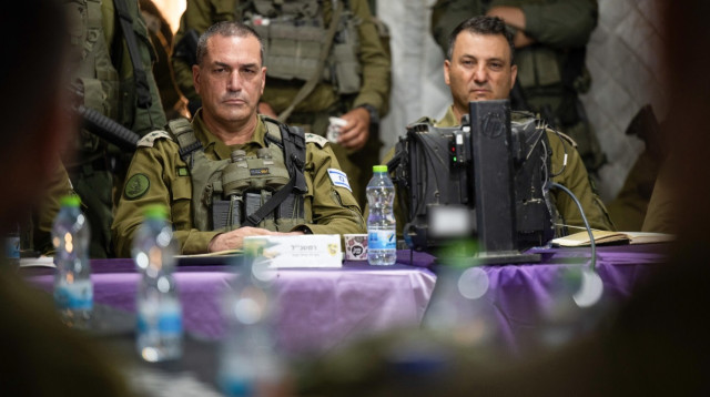 הרמטכ"ל, רב-אלוף אייל זמיר, בסיור והערכת מצב ברצועת עזה (צילום: דובר צה"ל)