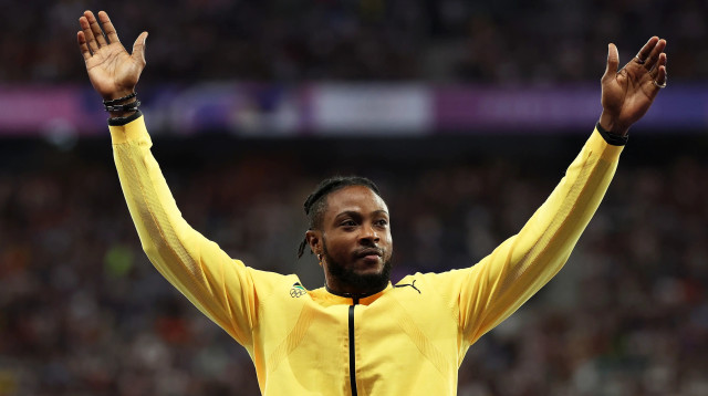 האצן הג'מייקני קישיין תומפסון (צילום: GettyImages, Cameron Spencer)