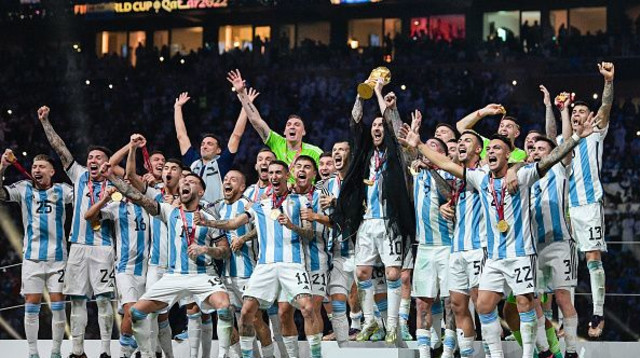 נבחרת ארגנטינה זוכה בגביע העולם 2022 (צילום: BSR Agency)