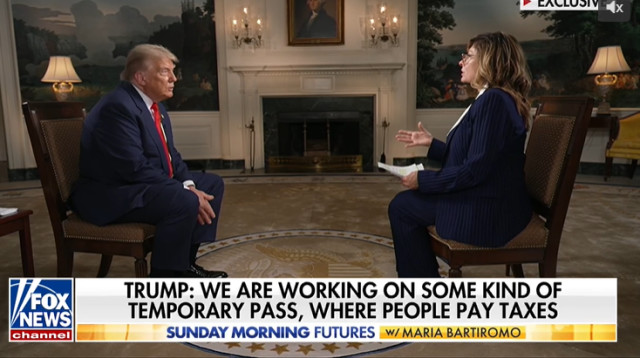 דונלד טראמפ בריאיון לפוקס ניוז (צילום: צילום מסך פוקס ניוז)