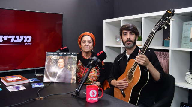 לירון עמרם ושרה (צילום: אבשלום ששוני)