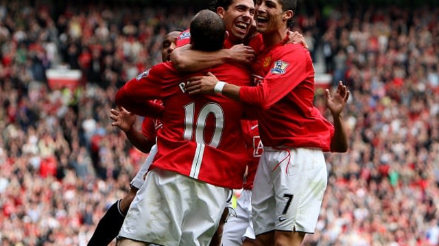 רוני טבס ורונאלדו חוגגים (צילום: John Walton - EMPICS)